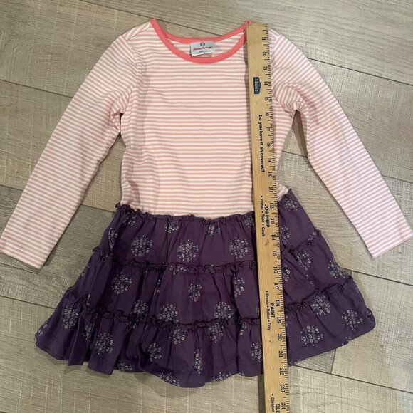 HANNAH ANDERSON GIRLS DRESS SIZE 5 PINK AND PURPLE - Picture 3 of 5
